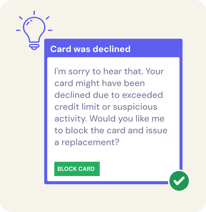 Leverage AI and automated workflows for your banking interactions