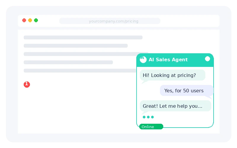 Engage every visitor the moment they land